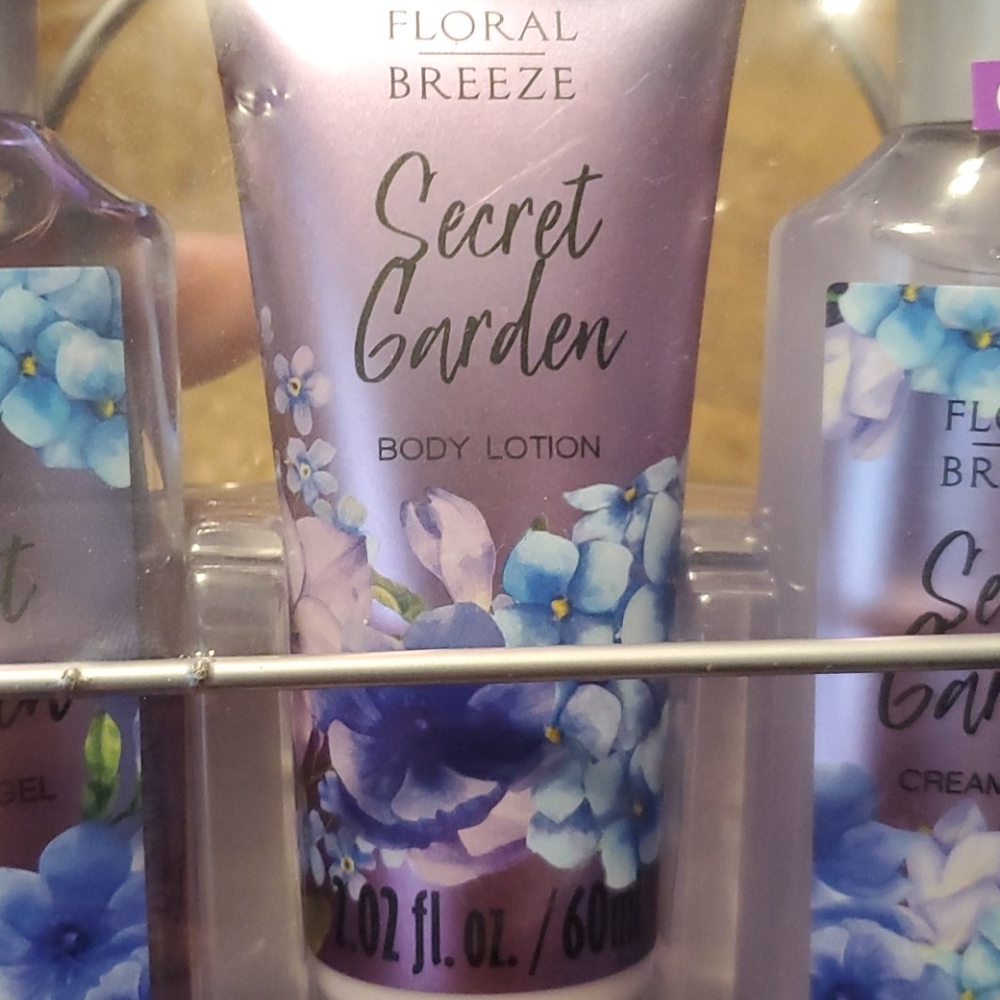 NEW FLORAL BREEZE SECRET GARDEN 6PC SET - Picture 3 of 8